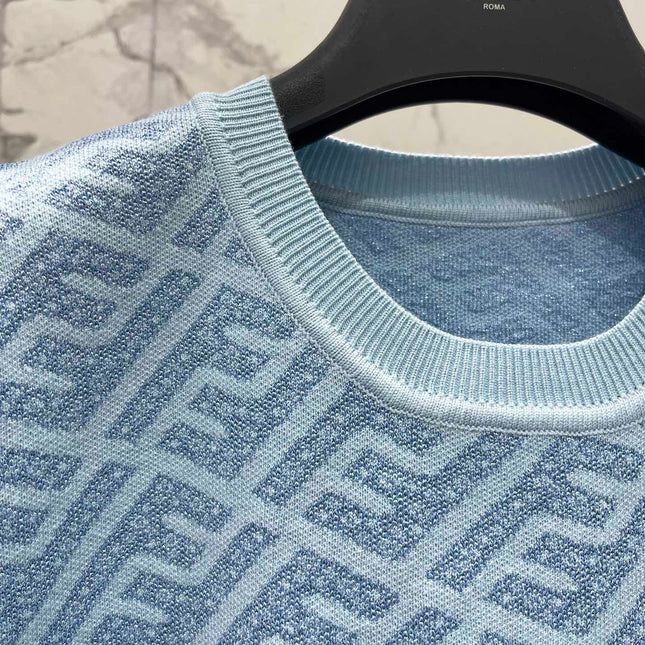 FEND 25S JACQUARD KNIT SHORT SLEEVES 264231