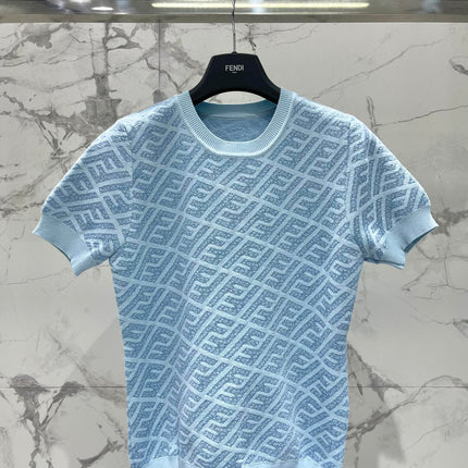 FEND 25S JACQUARD KNIT SHORT SLEEVES 264231