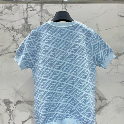 FEND 25S JACQUARD KNIT SHORT SLEEVES 264231