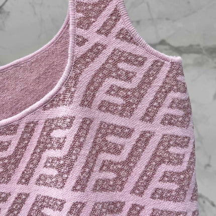 FEND 25S JACQUARD KNIT VEST 264235