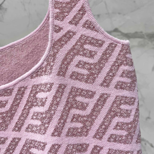 FEND 25S JACQUARD KNIT VEST 264235