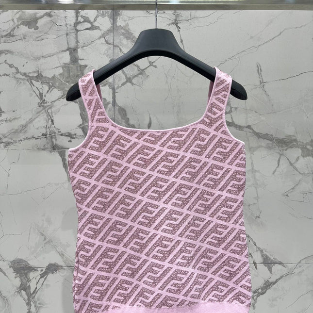 FEND 25S JACQUARD KNIT VEST 264235