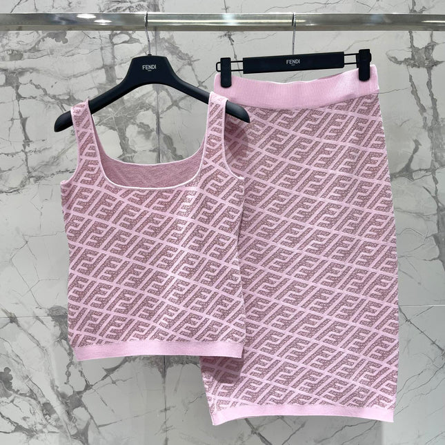 FEND 25S JACQUARD KNIT VEST 264235