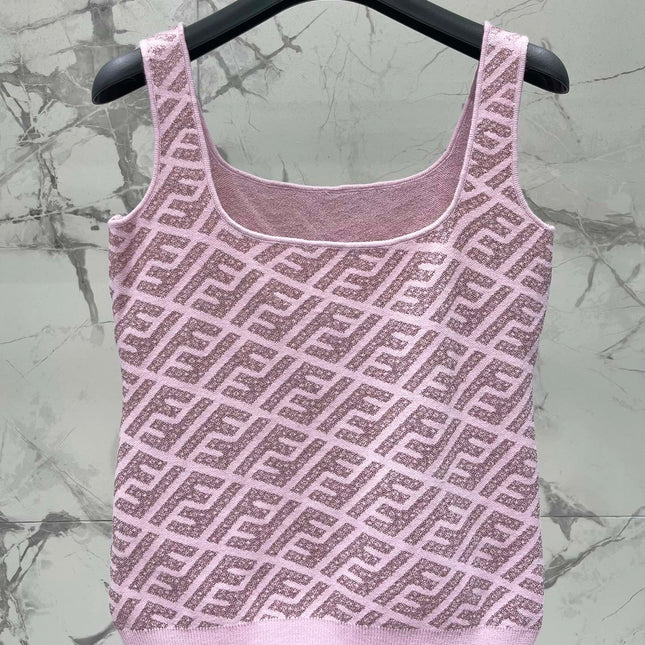 FEND 25S JACQUARD KNIT VEST 264235
