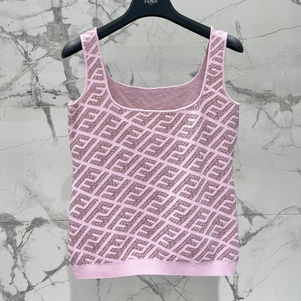 FEND 25S JACQUARD KNIT VEST 264235