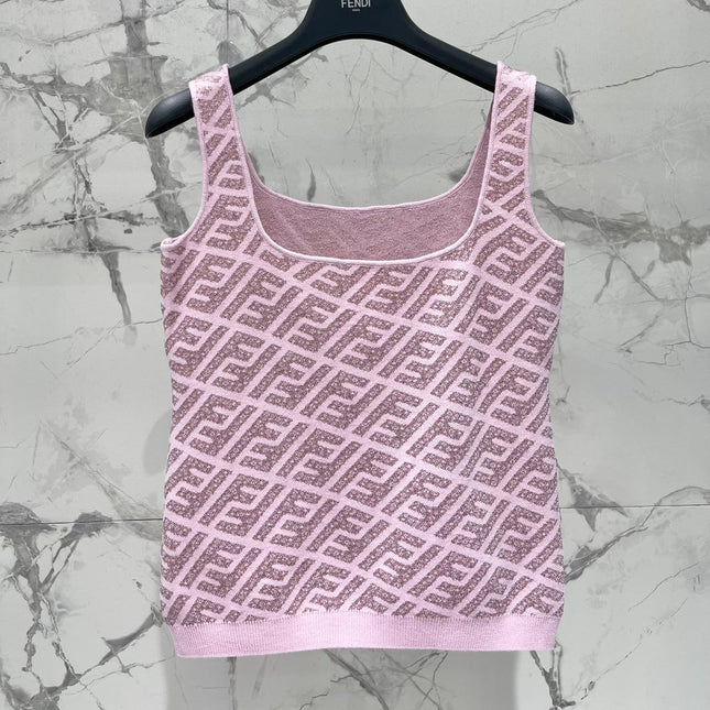 FEND 25S JACQUARD KNIT VEST 264235