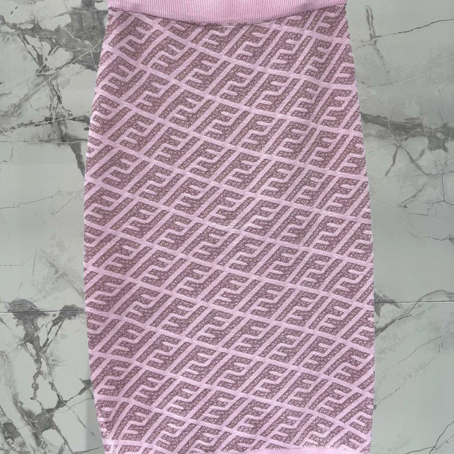 FEND 25S JACQUARD KNIT DRESS 264236