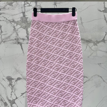 FEND 25S JACQUARD KNIT DRESS 264236