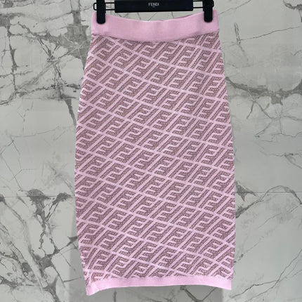 FEND 25S JACQUARD KNIT DRESS 264236