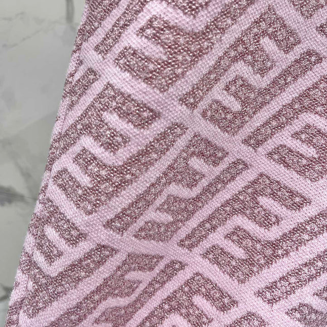 FEND 25S SHORT SLEEVE JACQUARD KNIT LAPEL 264238