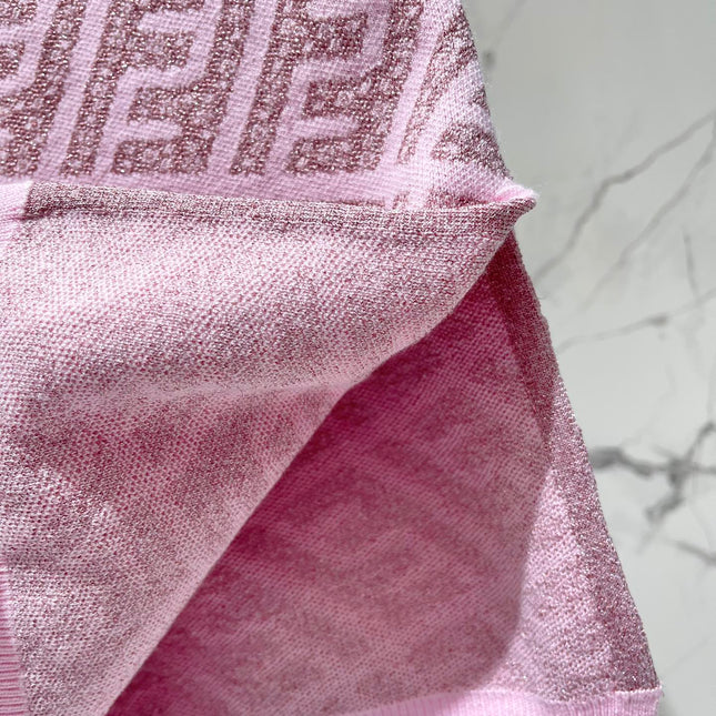 FEND 25S JACQUARD KNITTED VEST DRESS 264239