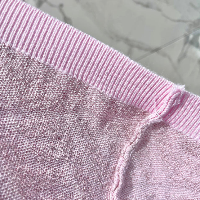 FEND 25S JACQUARD KNIT SHORT SLEEVE DRESS 264240