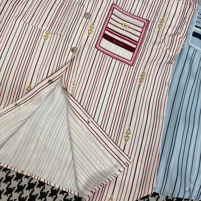 GUCC SHIRT JACKET AND SHORTS SET 25S IN ACETATE 266681