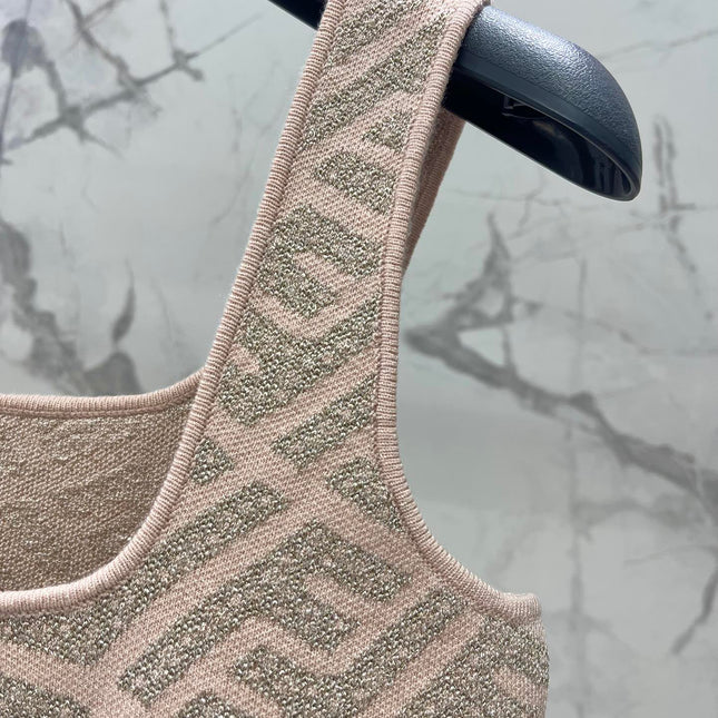 FEND 25S JACQUARD KNIT VEST 264023