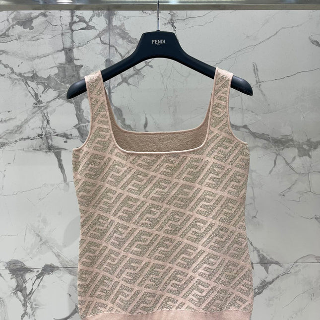 FEND 25S JACQUARD KNIT VEST 264023