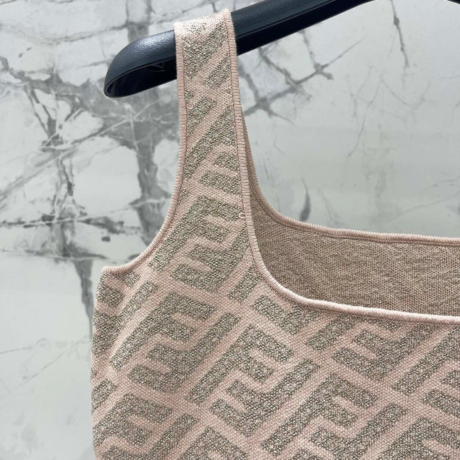 FEND 25S JACQUARD KNIT VEST 264023