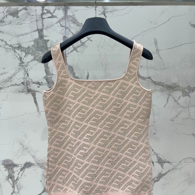FEND 25S JACQUARD KNIT VEST 264023