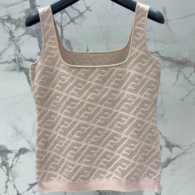 FEND 25S JACQUARD KNIT VEST 264023