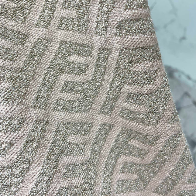 FEND 25S JACQUARD KNITTED VEST DRESS 264019