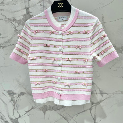 CHANEL 25S SHORT-SLEEVE CARDIGAN STYLE 111