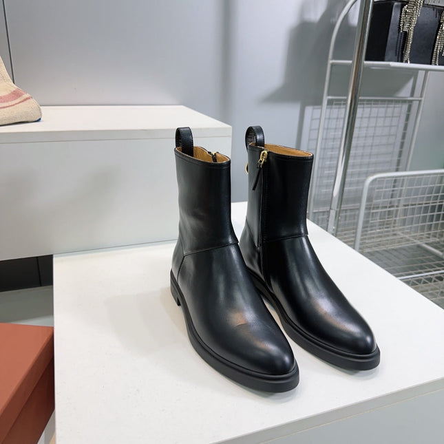 LP 25S KILDA ANKLE BOOT IN BLACK CALFSKIN