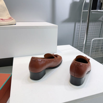 LP 25S SERGE TASSEL LOAFER 35MM IN GLAZED HONEY CALFSKIN