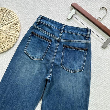 CHANEL 25S WIDE-LEG DENIM JEANS 273