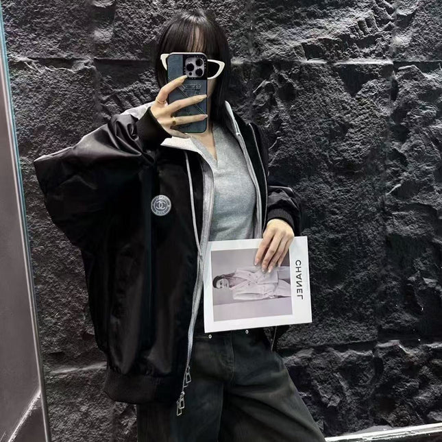 CHANEL 25S HOODED ZIP JACKET 381