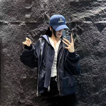 CHANEL 25S HOODED ZIP JACKET 383