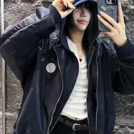 CHANEL 25S HOODED ZIP JACKET 383