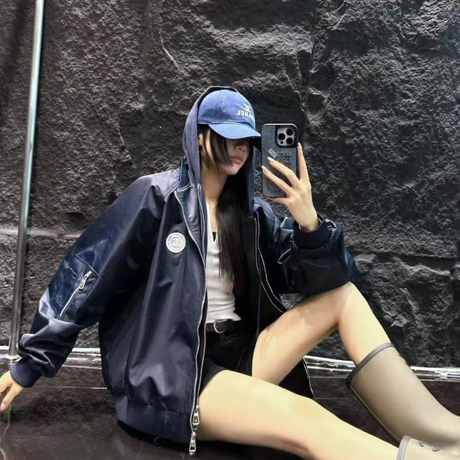 CHANEL 25S HOODED ZIP JACKET 383