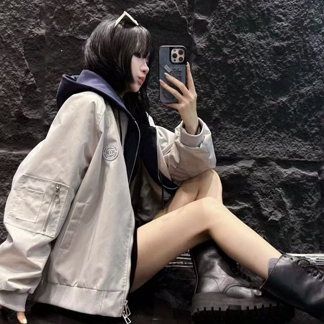 CHANEL 25S HOODED ZIP JACKET 382