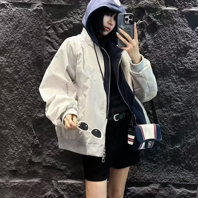 CHANEL 25S HOODED ZIP JACKET 382