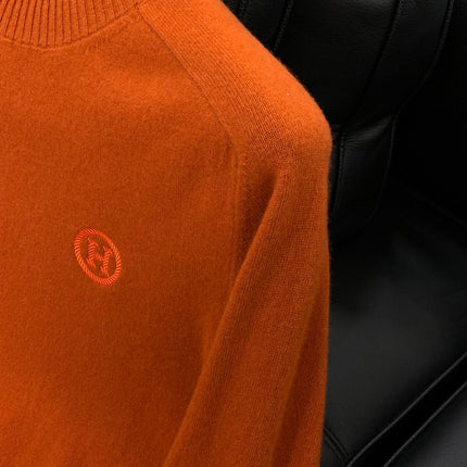 HERMES 25S LONG-SLEEVE KNITTED CREW NECK SWEATER 178