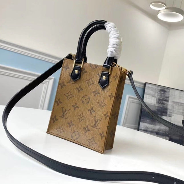 LV PETIT SAC PLAT MONOGRAM COATED CANVAS