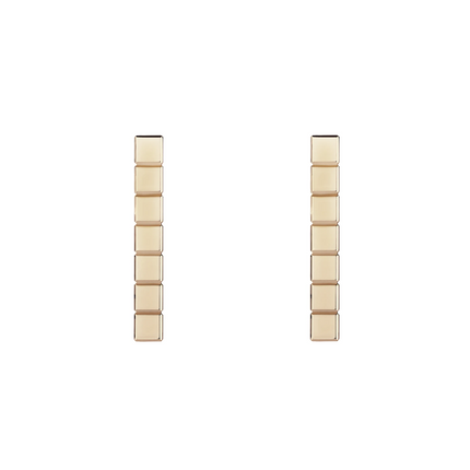 ICE CUBE PINK GOLD EARRINGS