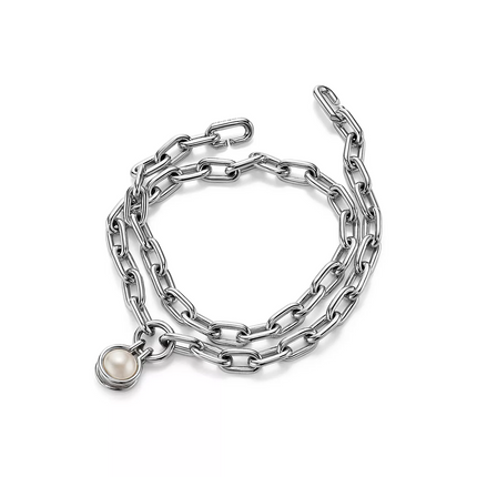 FRESHWATER PEARL SILVER BRACELET