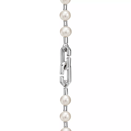 PEARL LOCK SILVER BRACELET