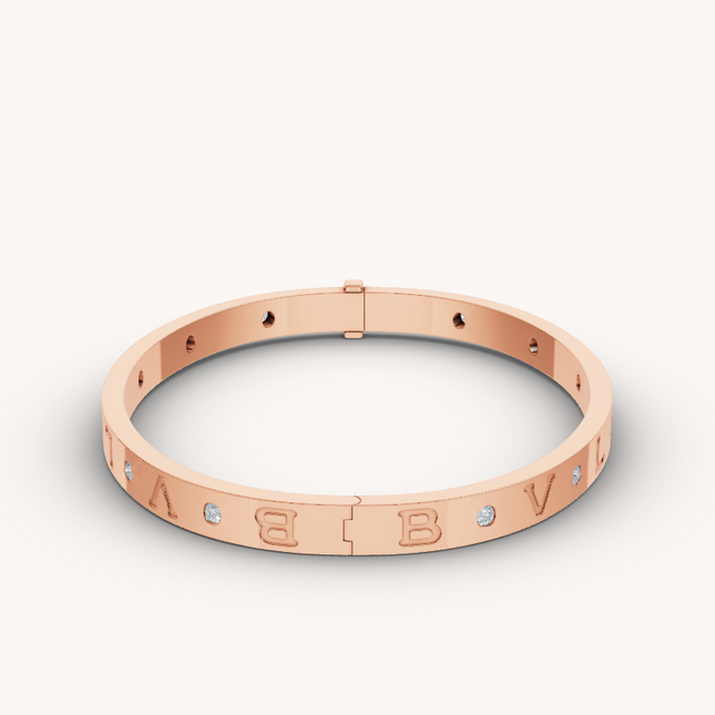 ZERO 1 PINK GOLD 12 DIAMONDS BRACELET