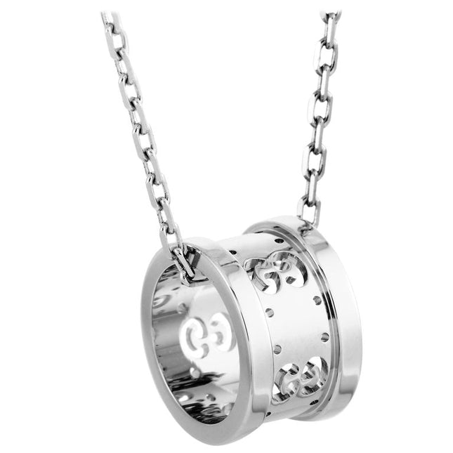 NECKLACE GG ICON WHITE GOLD