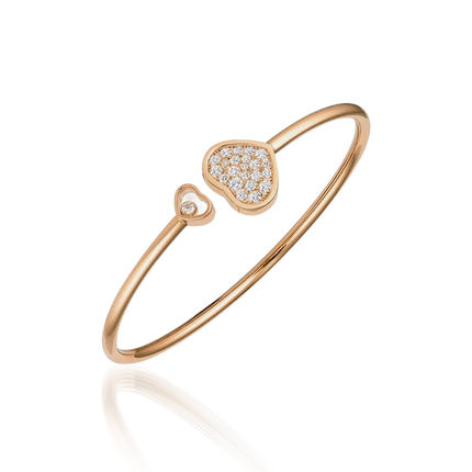 HAPPY HEART PINK GOLD BRACELET DIAMOND