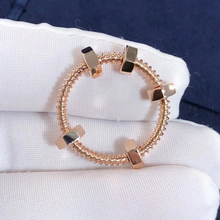 NUTS AND BOLTS PINK GOLD RING