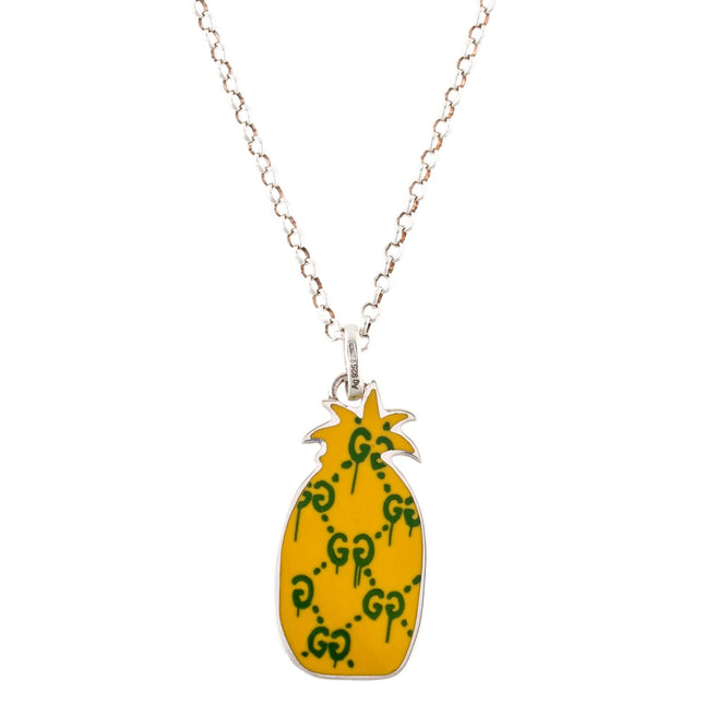 GG NECKLACE PENDANT PINEAPPLE PATTERN