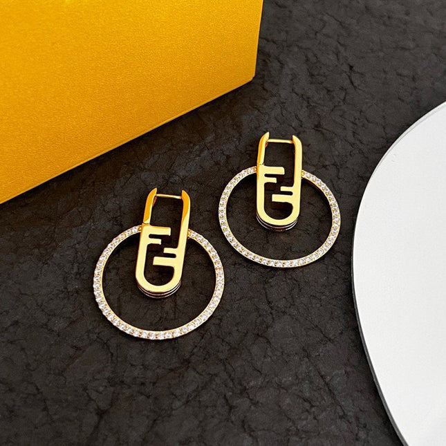 O’LOCK GOLD DIAMOND EARRINGS