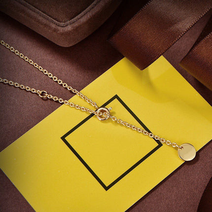 FF BAG PEARL GOLD NECKLACE