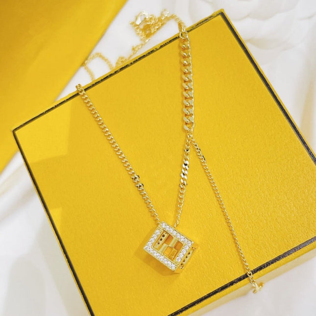 FF GOLD DIAMOND NECKLACE