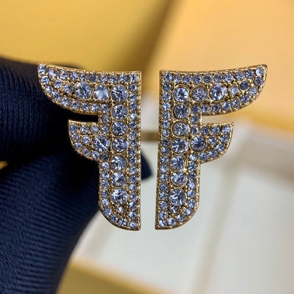 FF LOGO GOLD DIAMOND RING