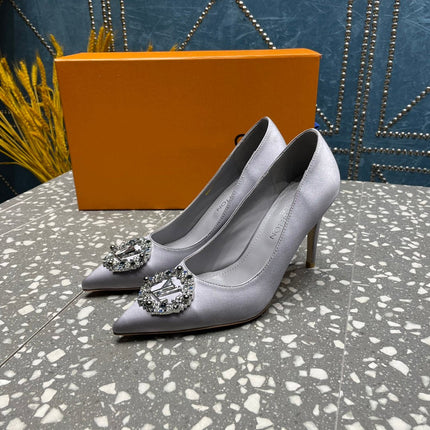 LV MET SLINGBACK PUMP GREY