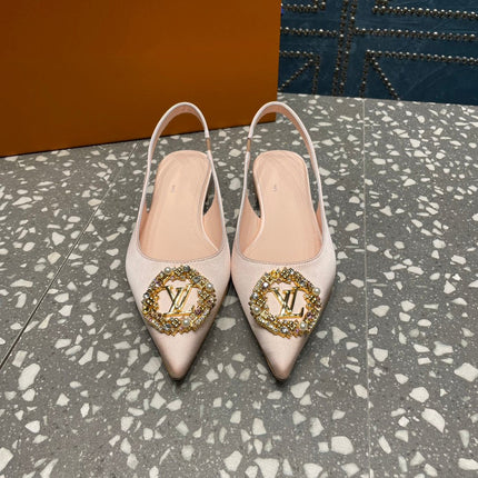 LV MET SLINGBACK BALLERINA BEIGE