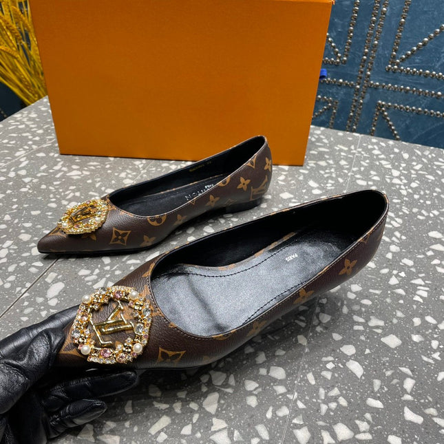 LV MET FLAT BALLERINA MONOGRAM